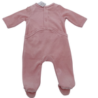 Pyjama velours rose “You & Me” — 1 mois
