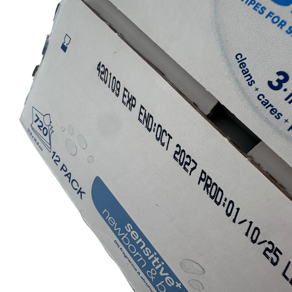 Lingettes bébé sensitive — Lot de 12 paquets