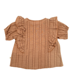 Blouse marron — 4-6 mois