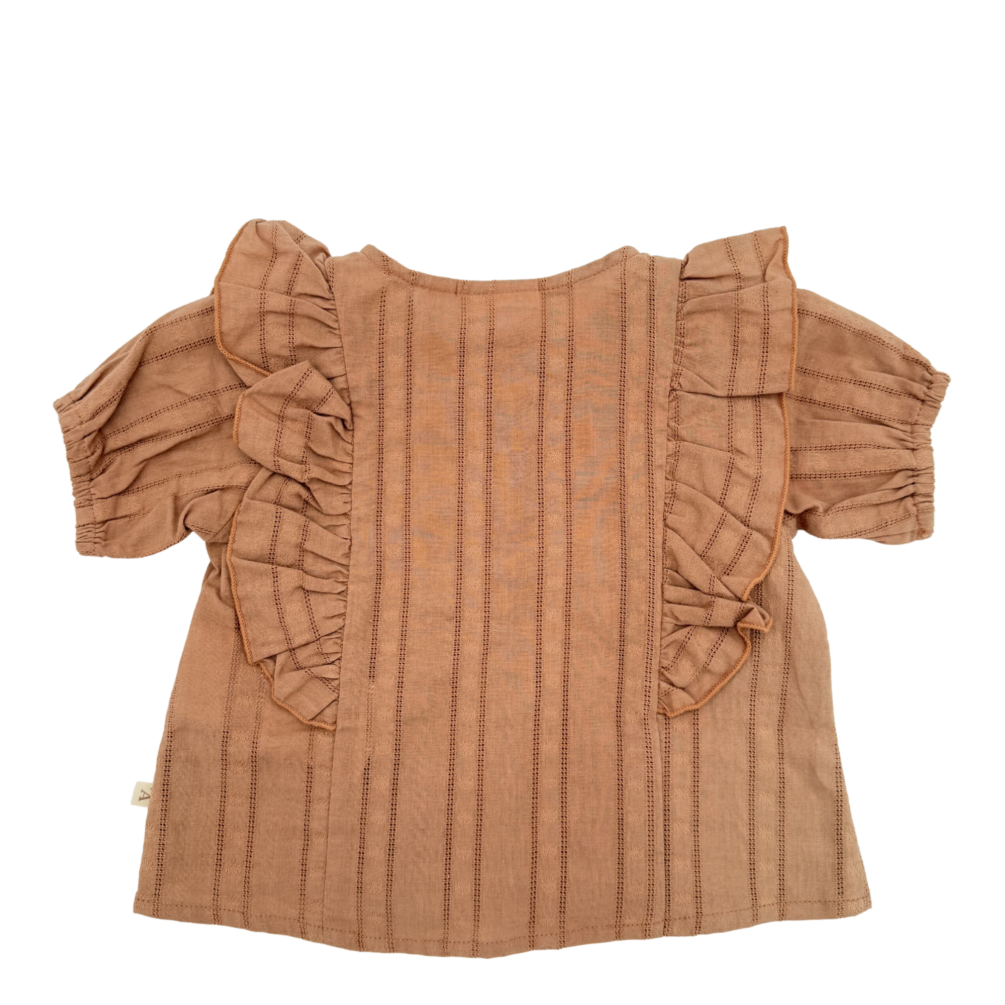 Blouse marron — 4-6 mois