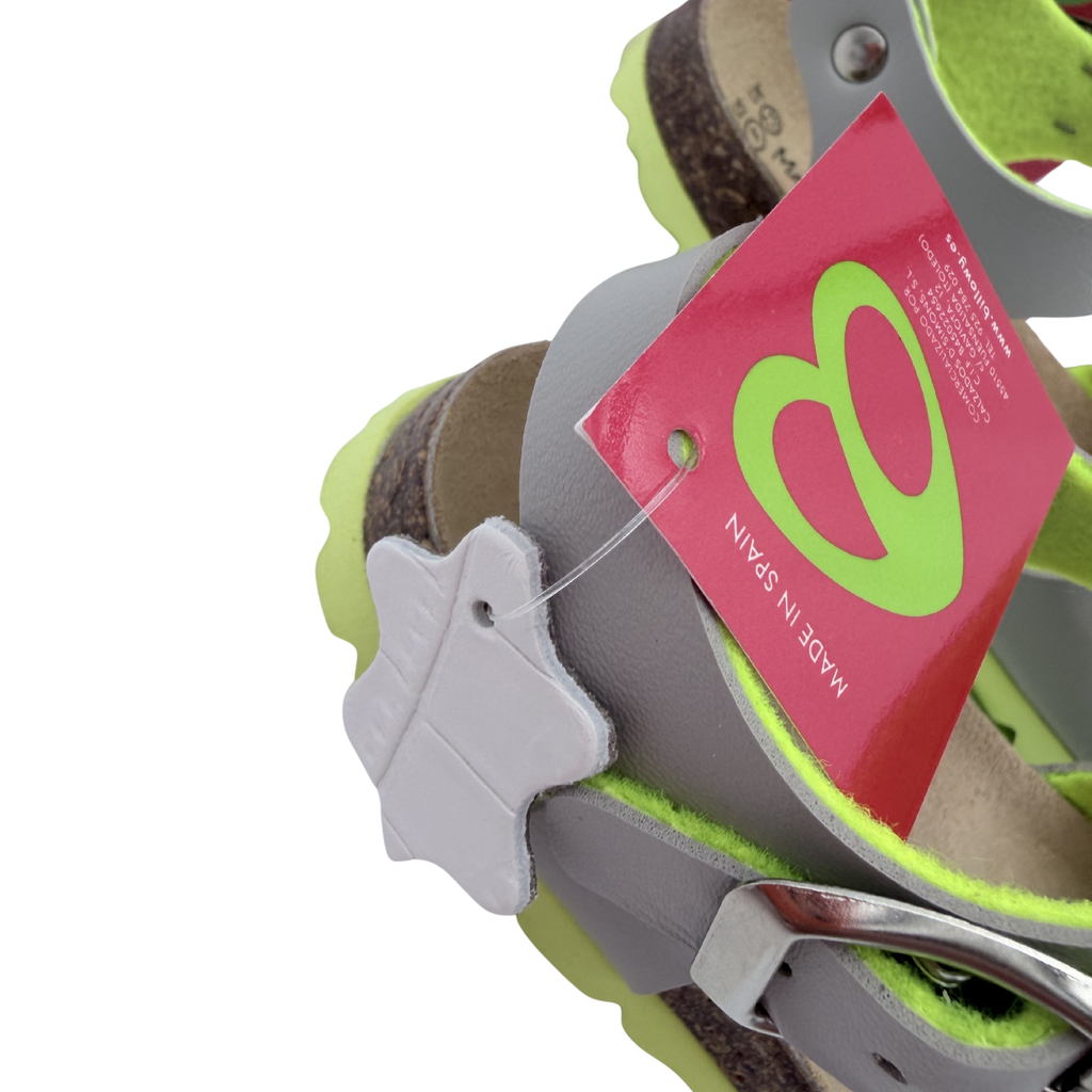 Sandales gris clair fluo — 25