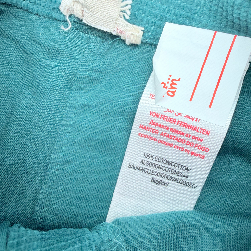Pantalon vert canard en velours côtelé à poche cargo - 6 mois