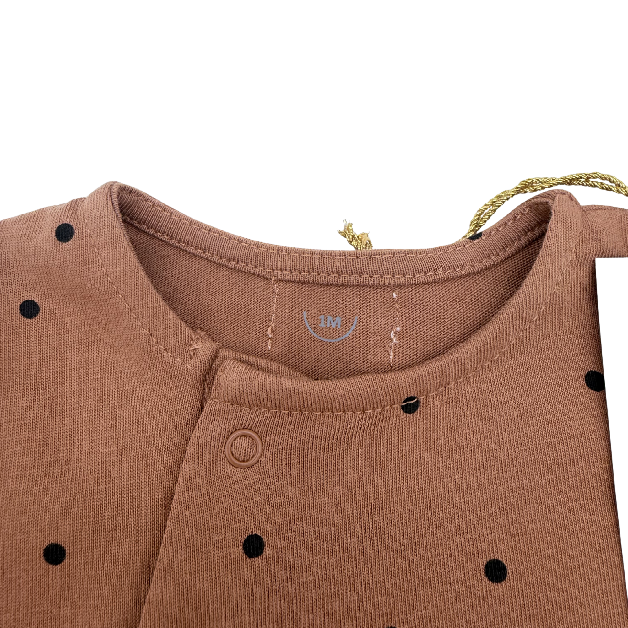Pyjama bébé jersey Dots Nut — 1 mois