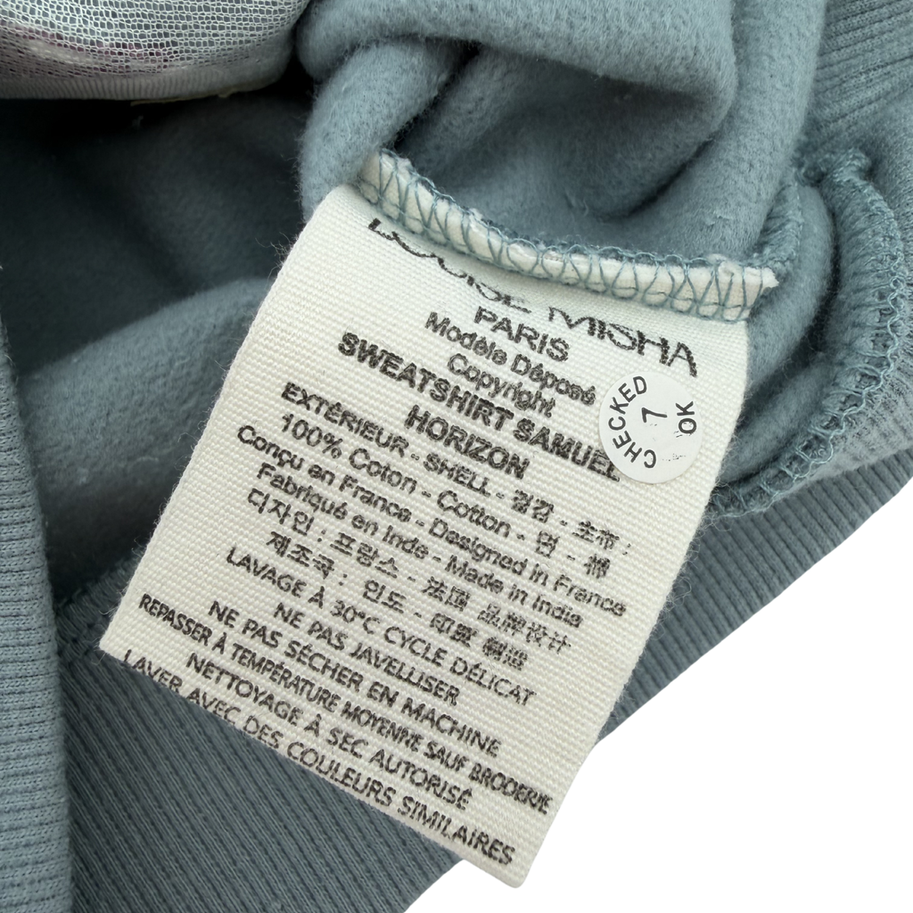 Sweat bleu grisé illustration texturée — 3 ans