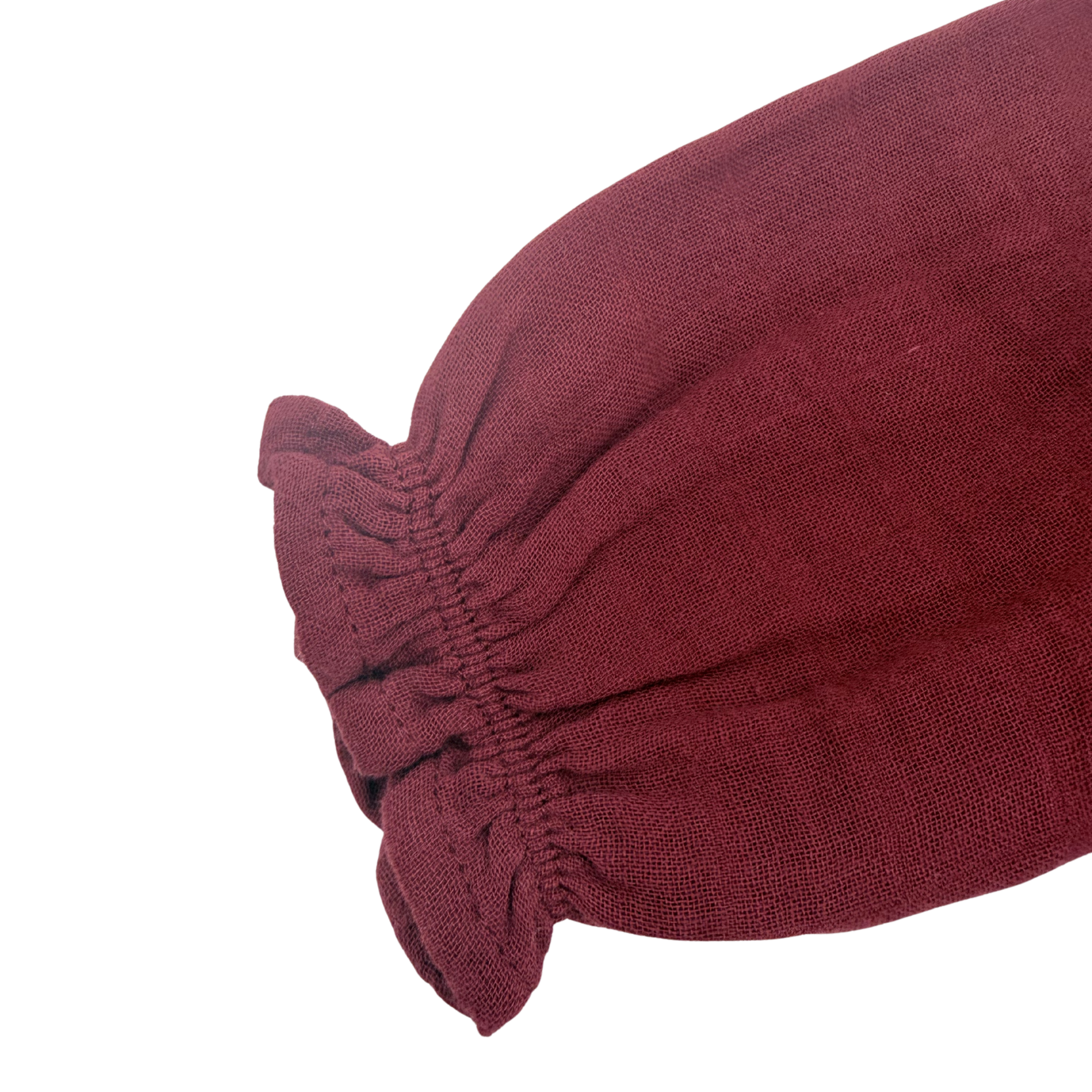 Blouse bordeaux broderie smockée — 24 mois