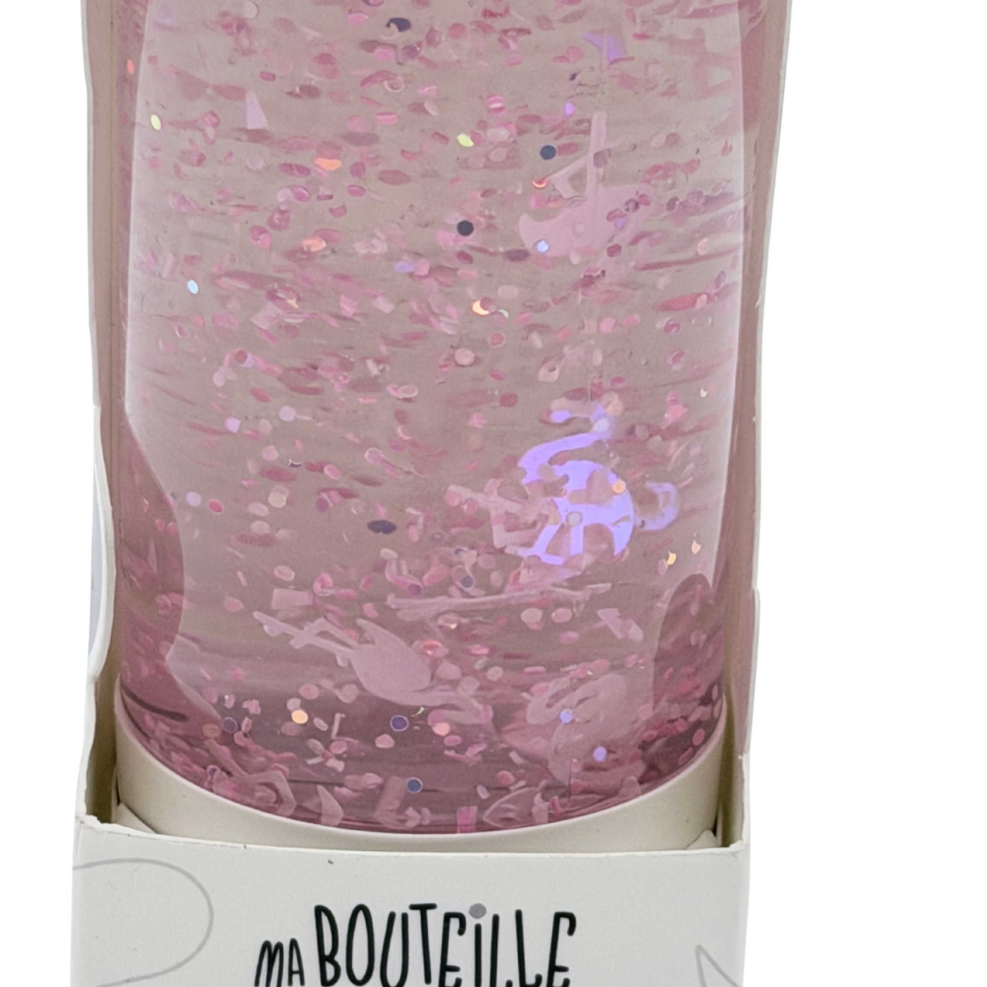 Bouteille sensorielle flamants roses