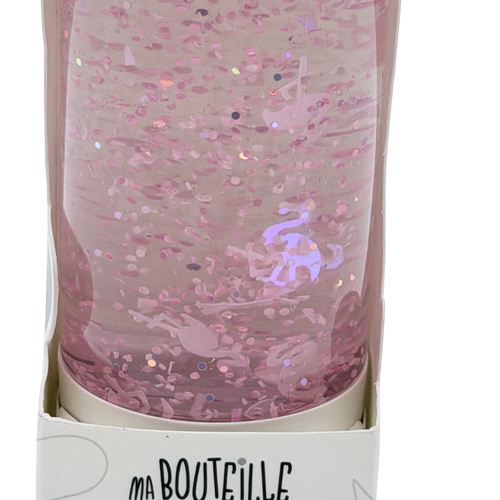 Bouteille sensorielle flamants roses