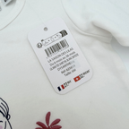 T-shirt blanc manches longues — 6 mois