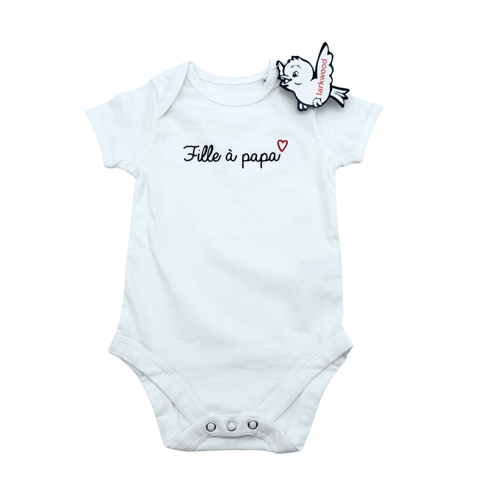Body bébé « Fille à papa » blanc - 6-12 mois