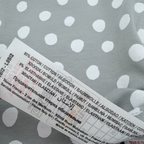 Lot de 3 bodies gris et blancs à pois  — 1 mois