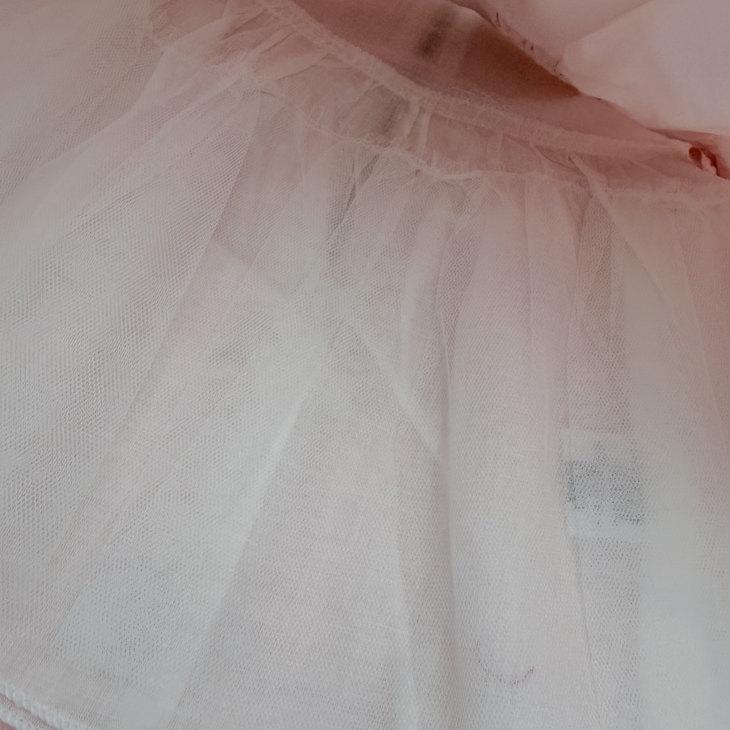 Robe cérémonie rose en tulle — 24 mois