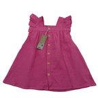 Robe en gaze de coton brodée coquillages — 12 mois