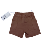 Short marron — 6-9 mois
