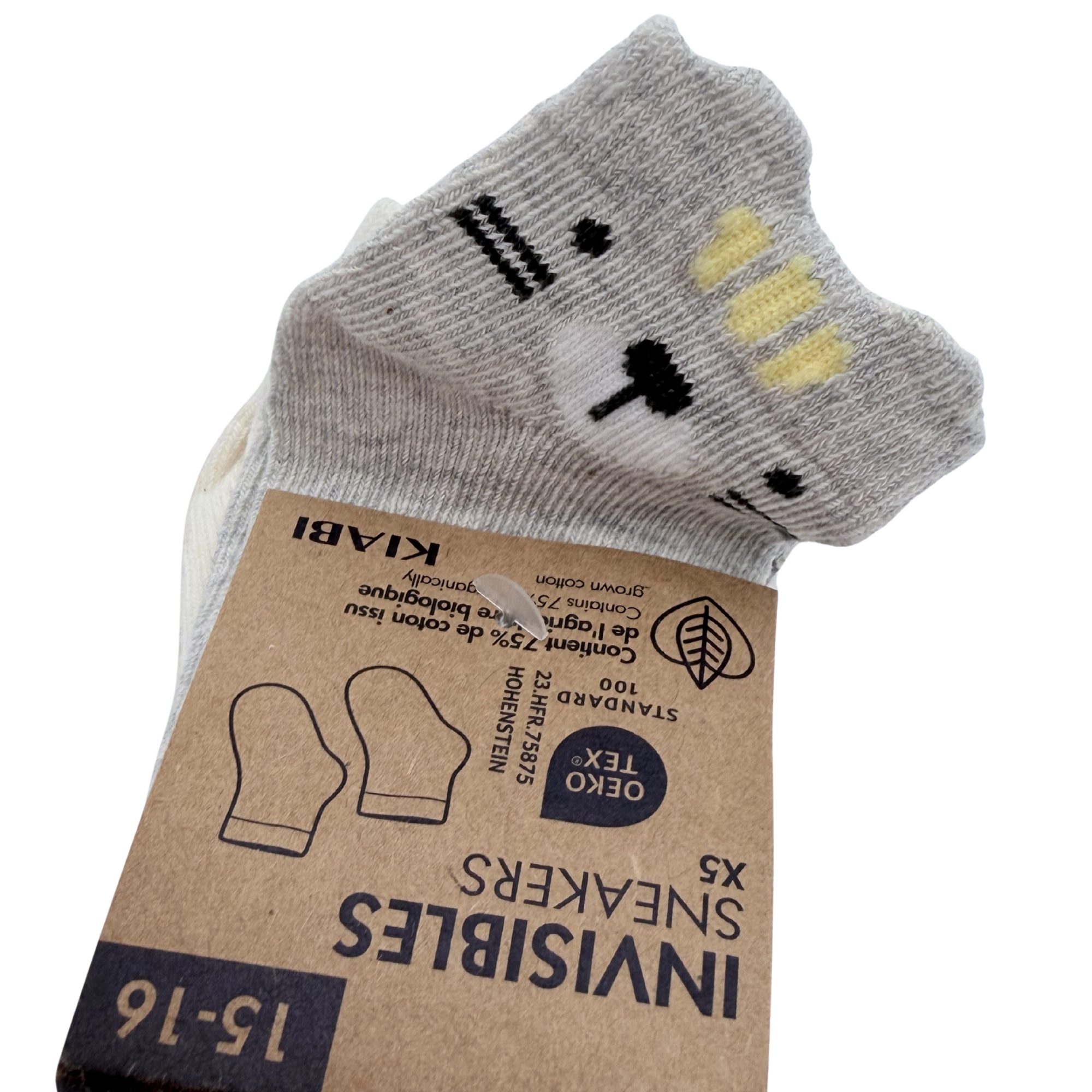 Lot de 5 paires de socquettes - 15-16