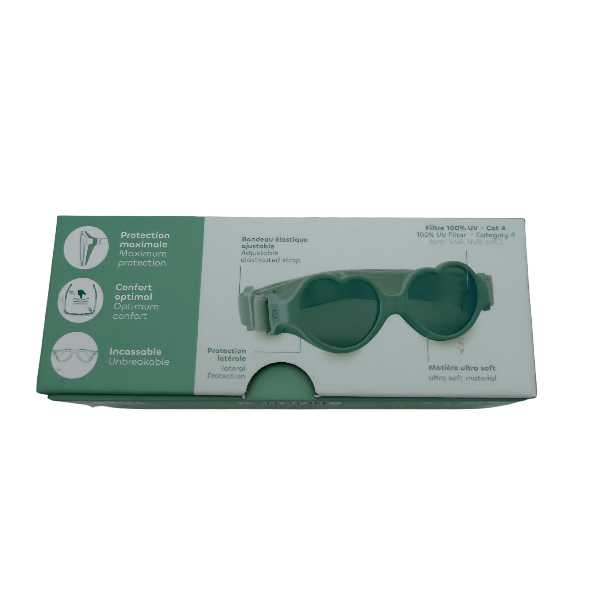 Lunettes de soleil bébé UV catégorie 4 — 0-9 mois