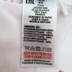 Barboteuse rose et blanche - 12 mois