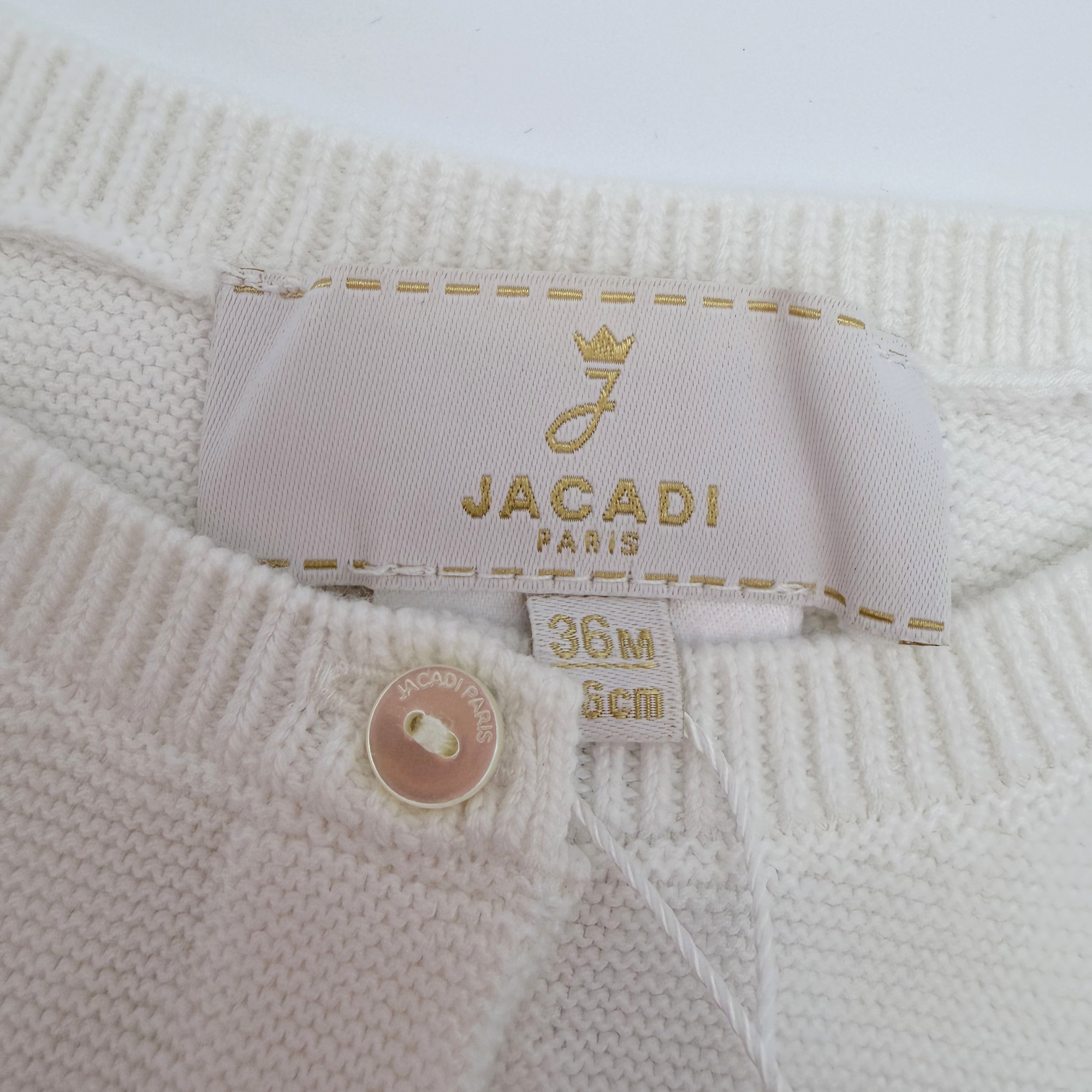 Gilet écru en maille — 36 mois