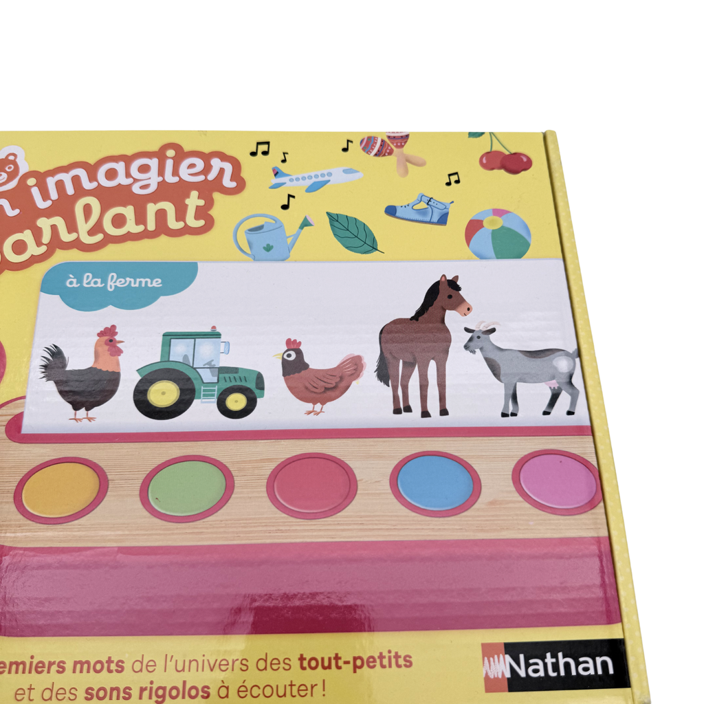 Imagier parlant « À la ferme » Nathan — Dès 18 mois