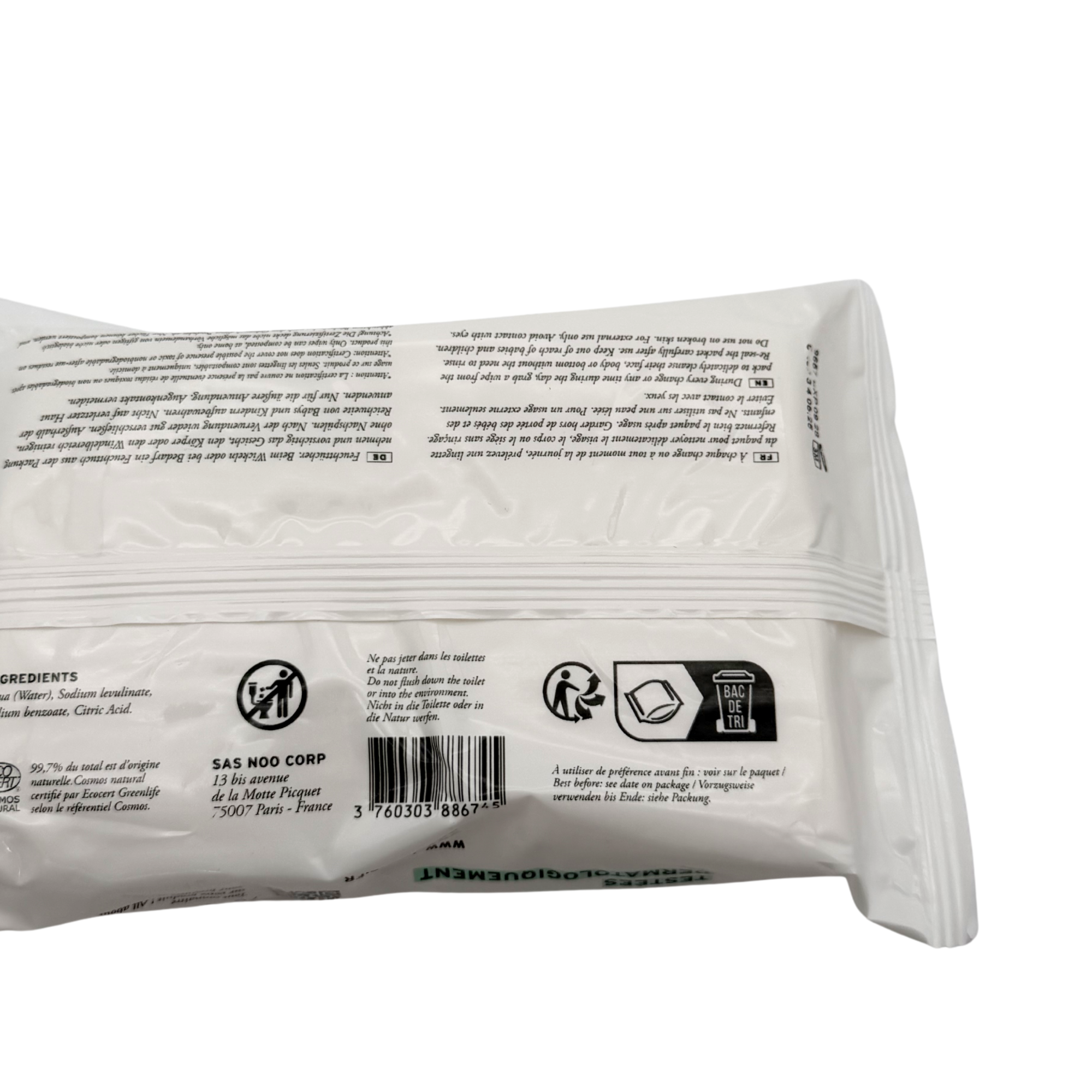 Lingettes Bébé Compostables à l'eau — 50 lingettes
