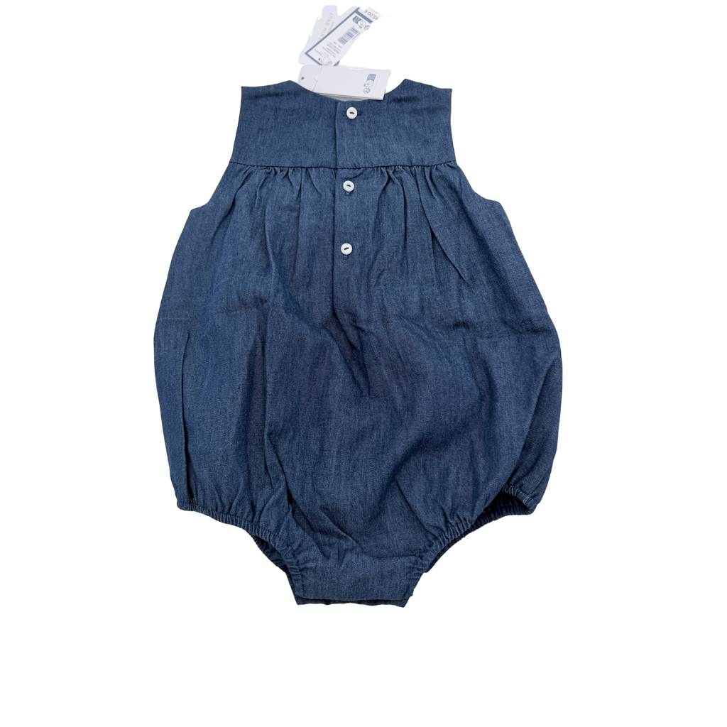 Barboteuse denim poches — 12 mois