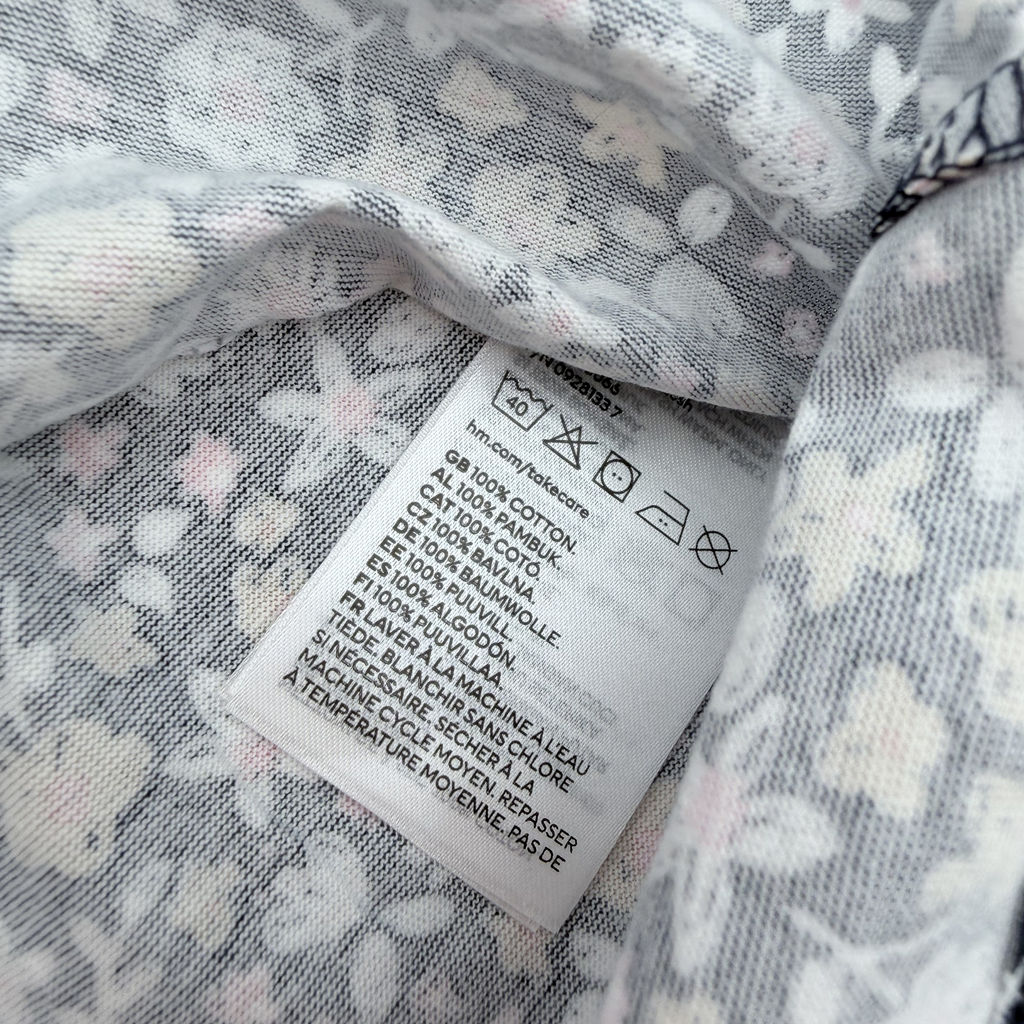 Robe marine fleurs liberty - 6-9 mois