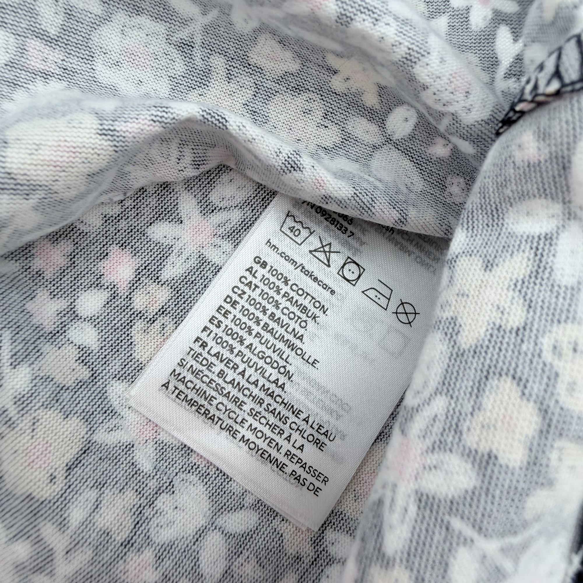 Robe marine fleurs liberty - 6-9 mois
