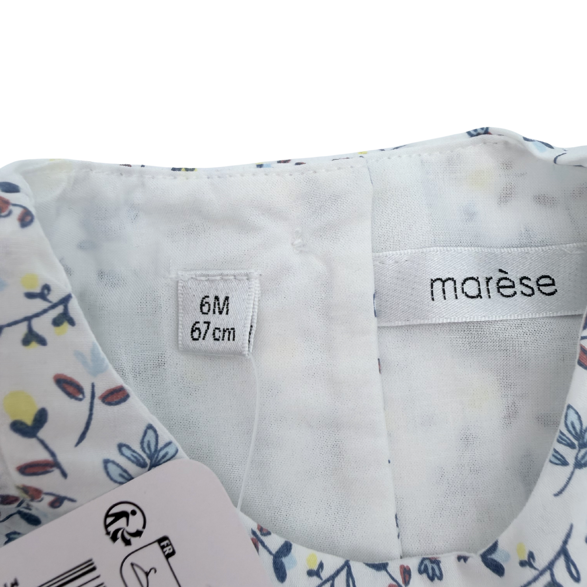 Ensemble blouse fleurie et bloomer - 6 mois