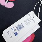 Robe maille bleue imprimé fleurs — 24 mois