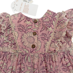 Robe fleurie volantée — 6 mois
