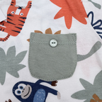 T-shirt bébé jungle multicolore — 6-9 mois