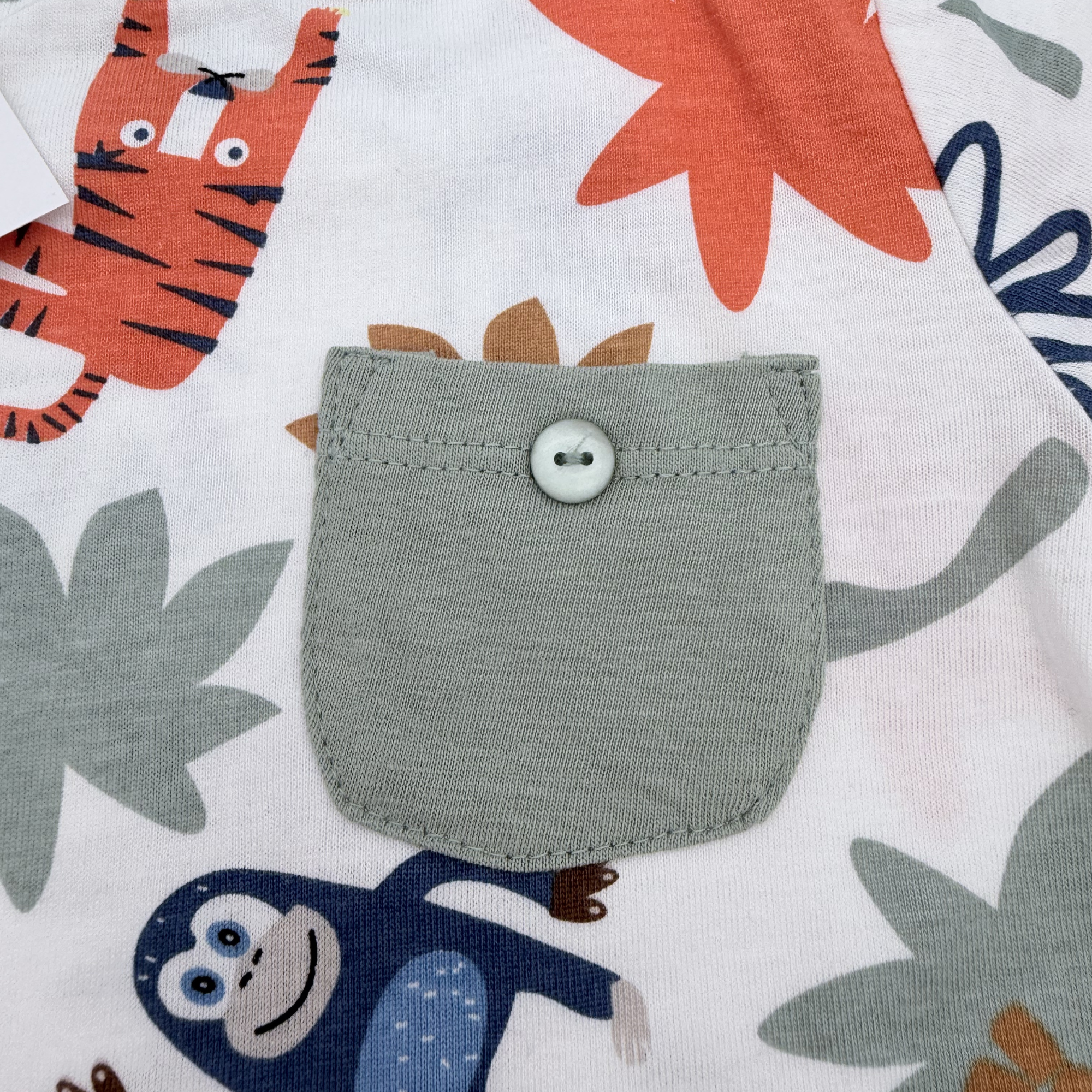 T-shirt bébé jungle multicolore — 6-9 mois