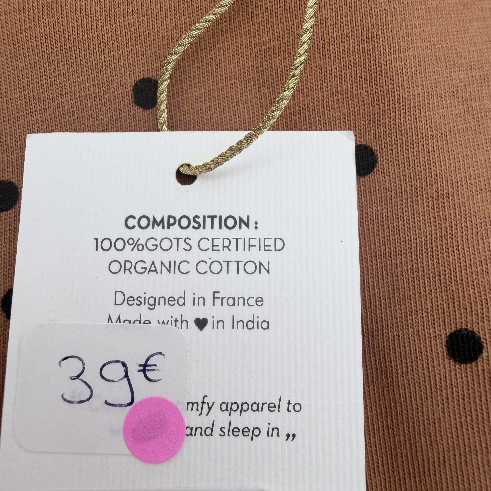 Pyjama bébé jersey Dots Nut — Naissance