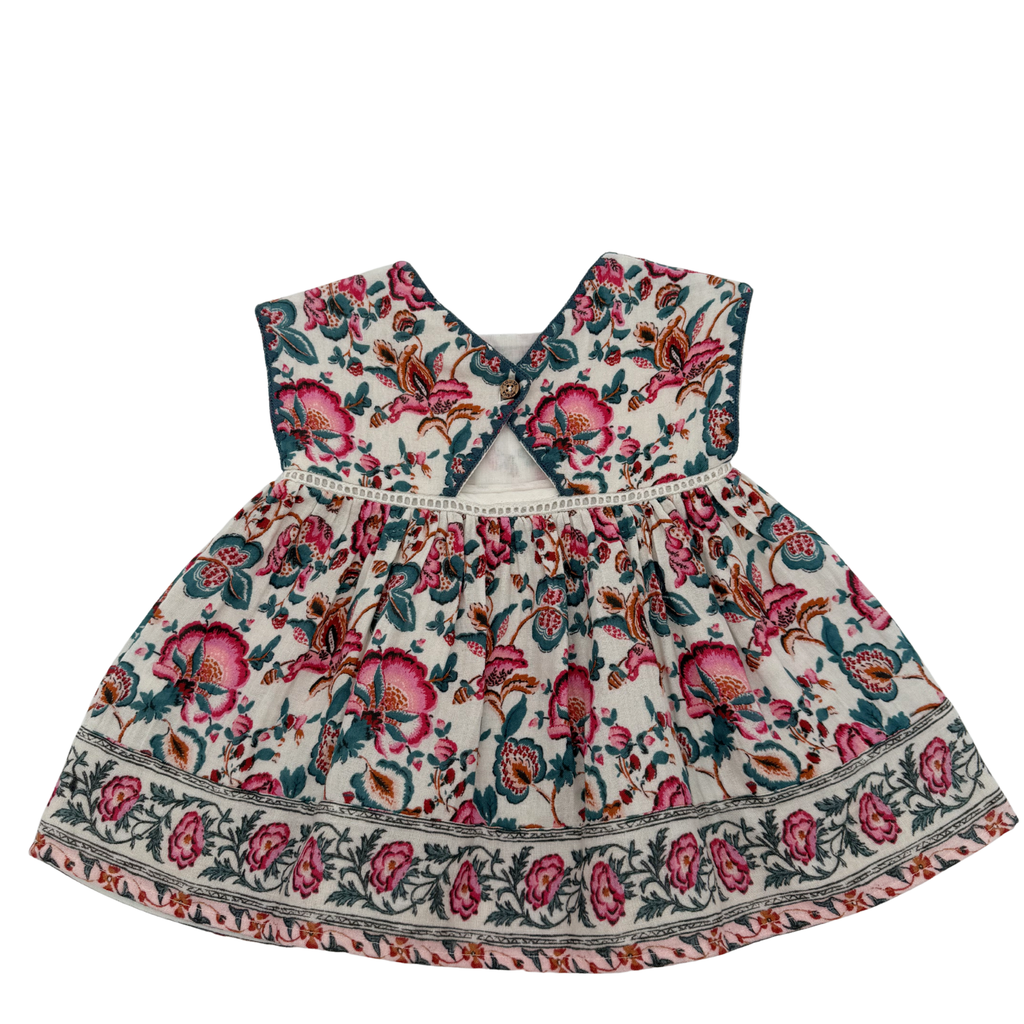 Robe sans manches fleurie — 6 mois