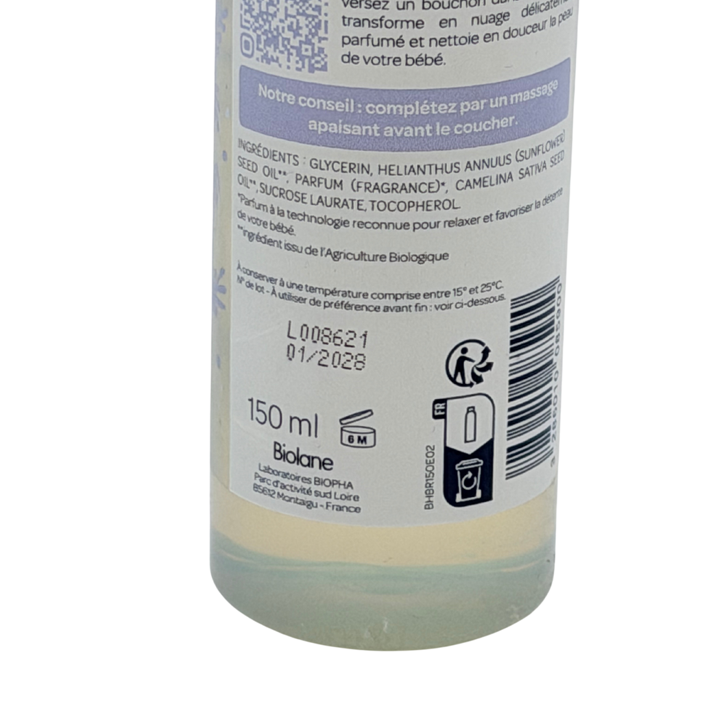 Bain relaxant bébé rituel du soir - 150 ml
