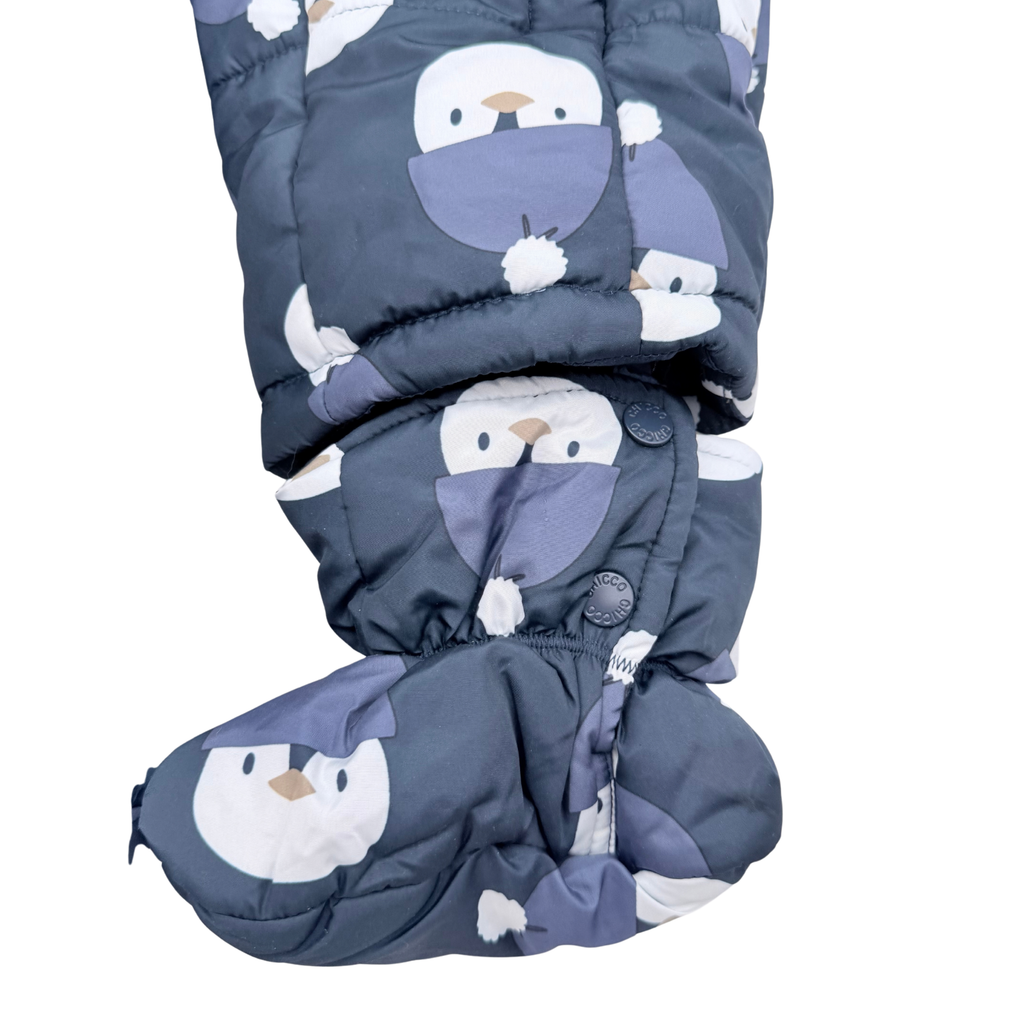 Combinaison pilote bébé bleu marine à motifs oursons - 18 mois