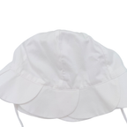 Chapeau bébé blanc à bord festonné - 12 mois