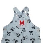 Salopette en jean bébé Mickey bleu clair - 6 mois