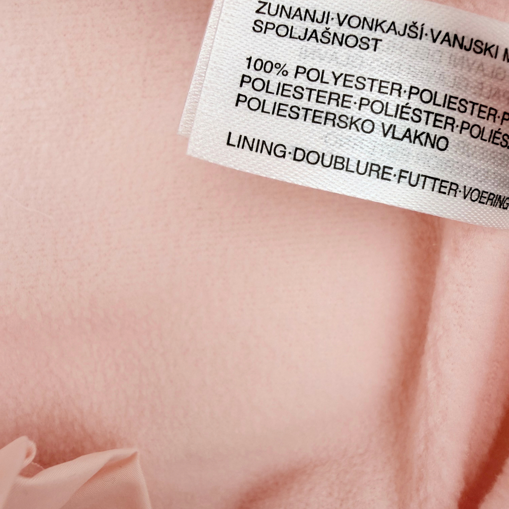 Combinaison pilote bébé rose pâle matelassée à capuche - 6-9 mois