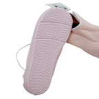 Chaussons à scratch respirants rose et blanc - 25