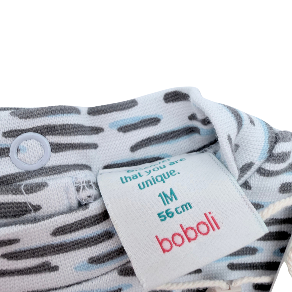 Ensemble bébé salopette tigre et body imprimé - 1 mois