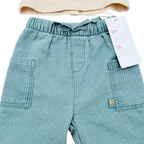 Ensemble bébé t-shirt et pantalon beige et bleu - 6 mois