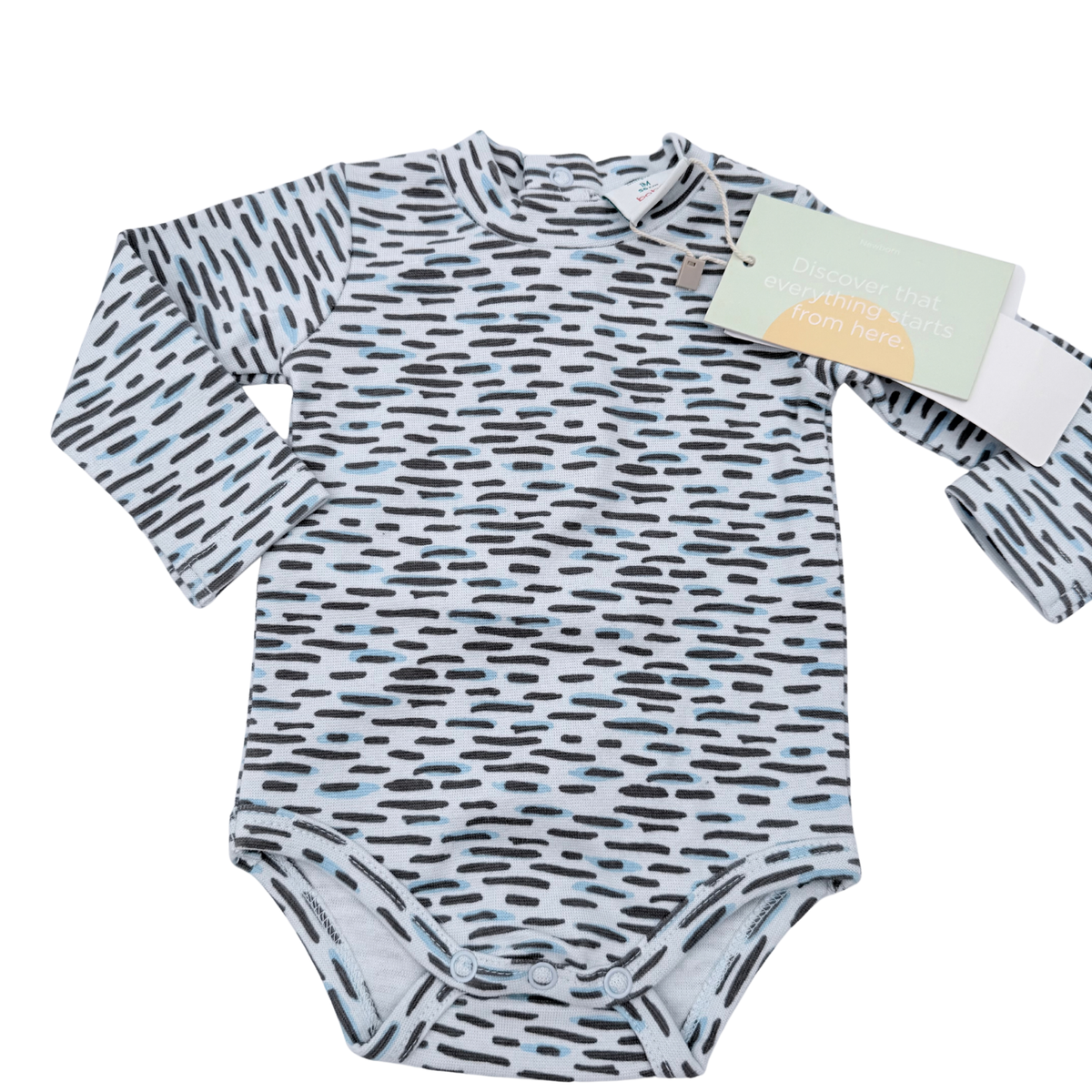 Ensemble bébé salopette tigre et body imprimé - 1 mois