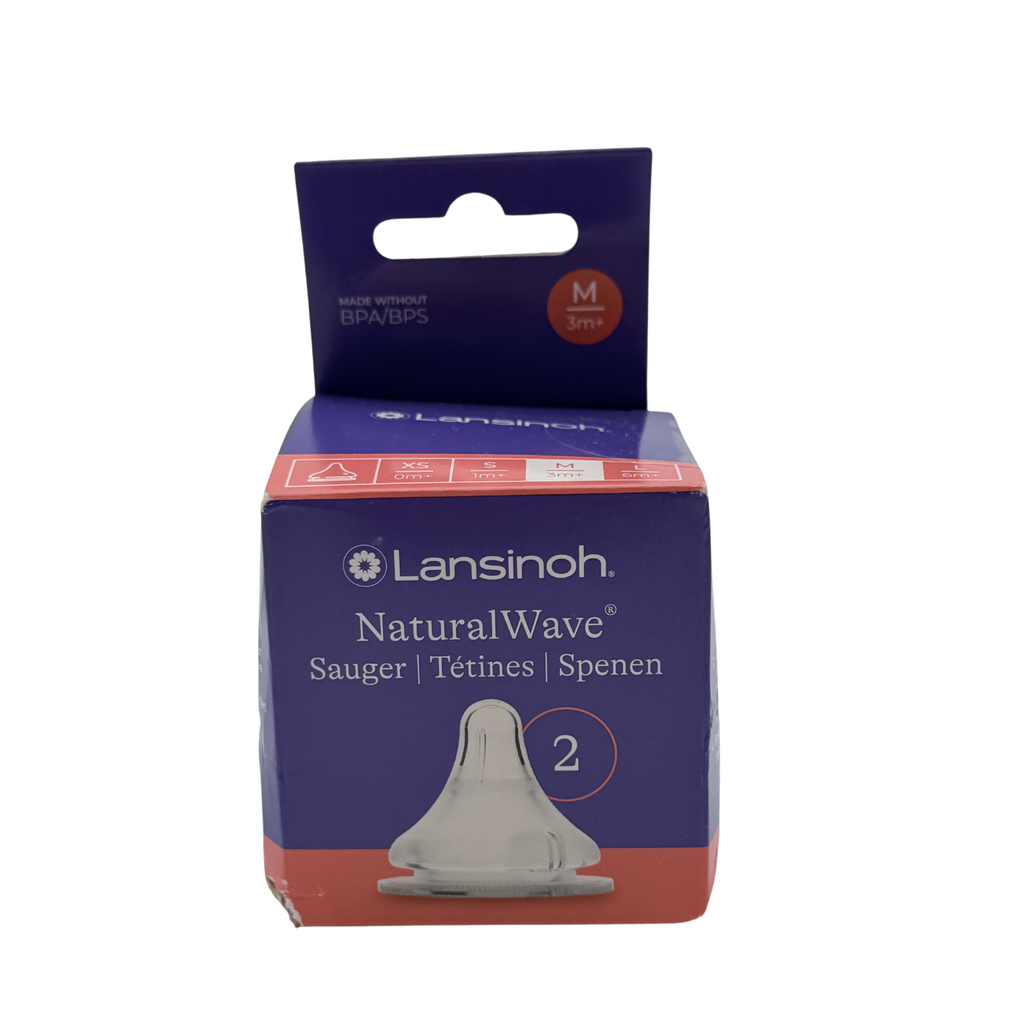 Lot de 2 tétines NaturalWave® pour bébé allaité - M