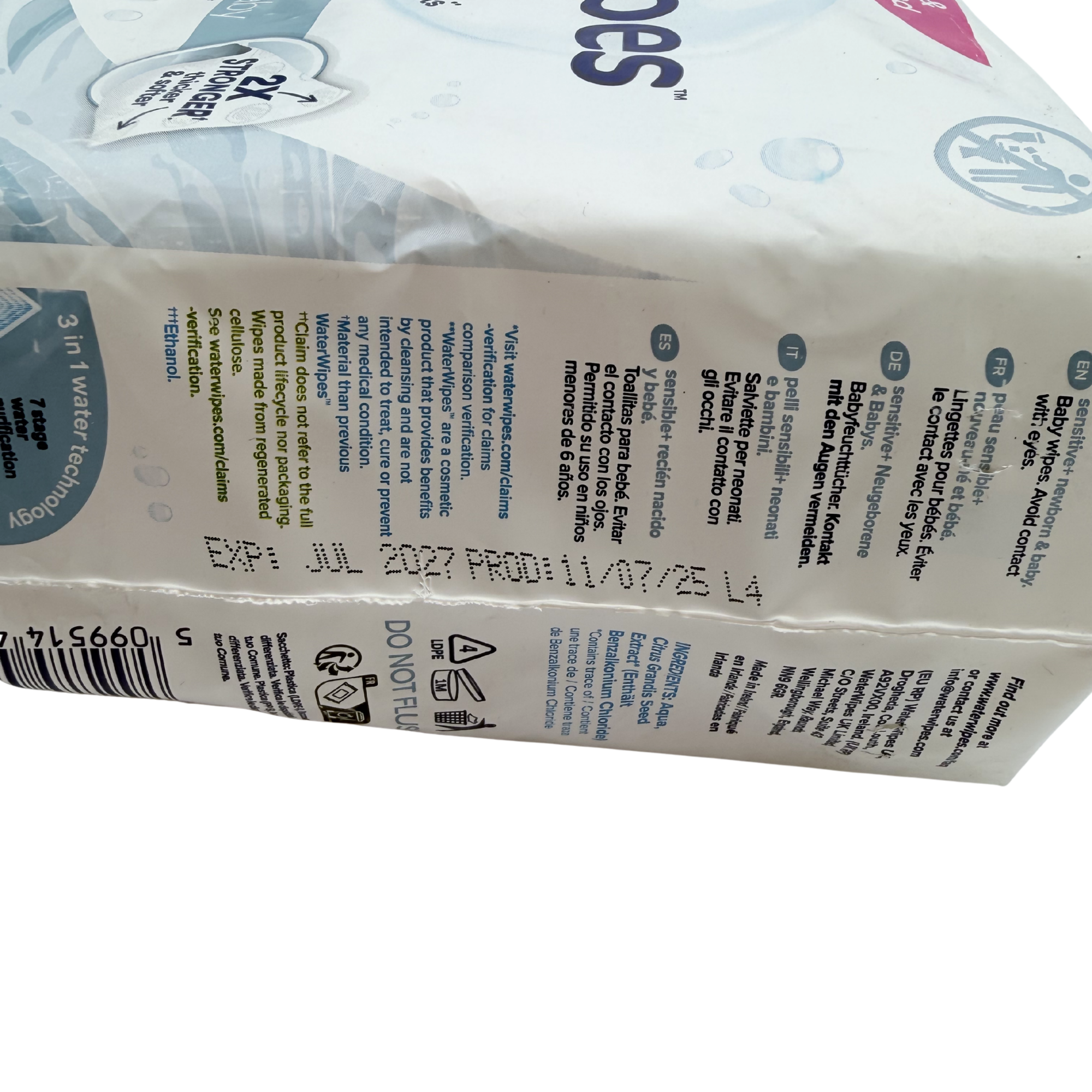 Lot de 4 paquets de lingettes sensibles