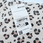 Lot de 2 leggings rouge et imprimé léopard - 12-18 mois