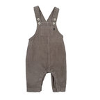 Salopette bébé beige en velours côtelé — 6 mois