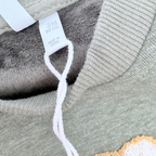 Sweat bébé vert avec broderie ours - 3 mois