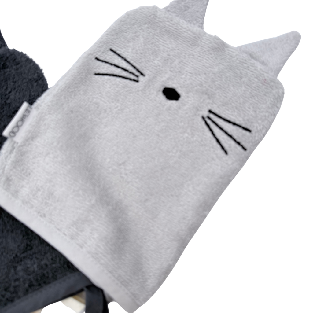 Lot de 3 gants de toilette animaux pour bébé