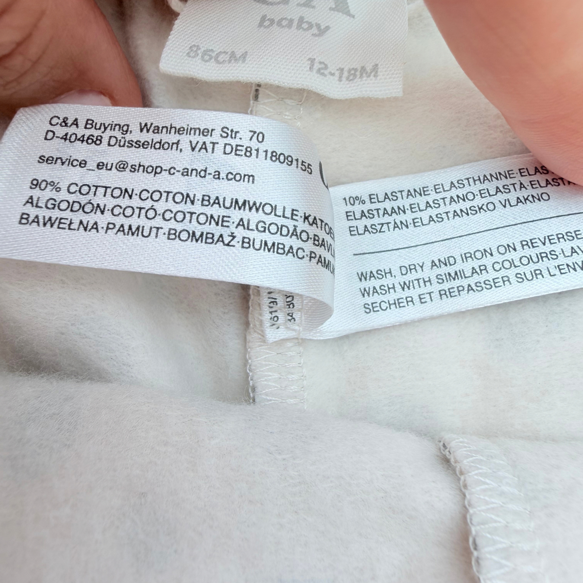 Lot de 2 leggings rouge et imprimé léopard - 12-18 mois
