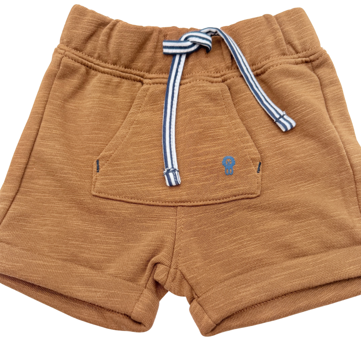 Ensemble bébé polo blanc et short marron - 3 mois